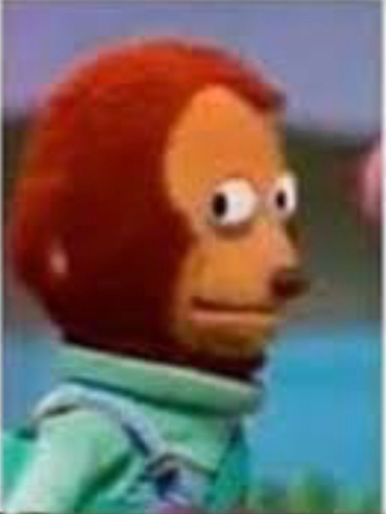 Puppet side-eye 