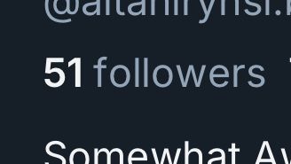 A screenshot from Bluesky showing Altan Irynsi's follower count at 51 followers.