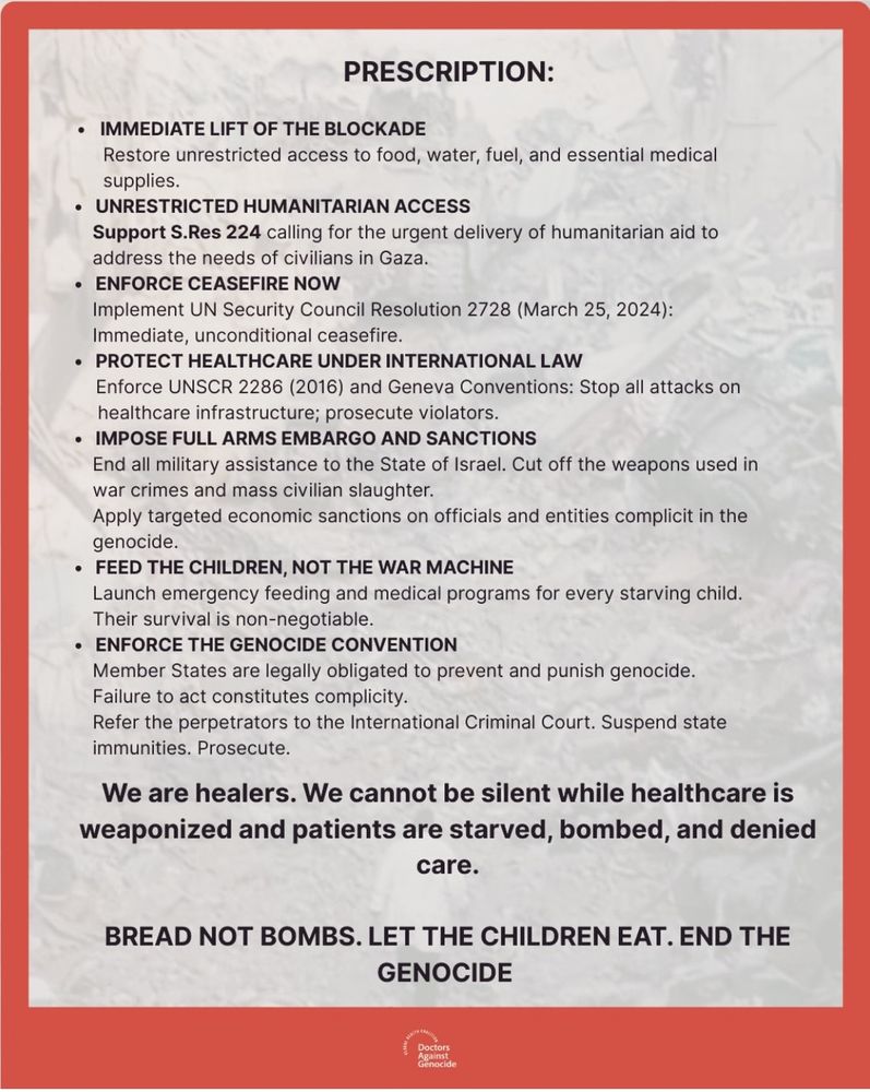 Prescription to end the Genocide 