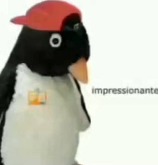 O pinguim do vídeo do YouTube "Bengo a empeñar a mi hijo" falando "Impressionante"