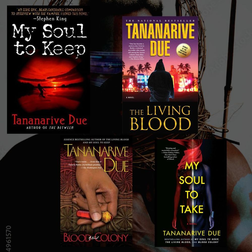 Book covers for My Soul to Keep, The Living Blood, Blood Colony and My Soul to Take 