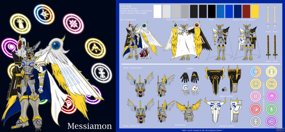 Messiamon Ref Sheet by Omnimon1996 on DeviantArt