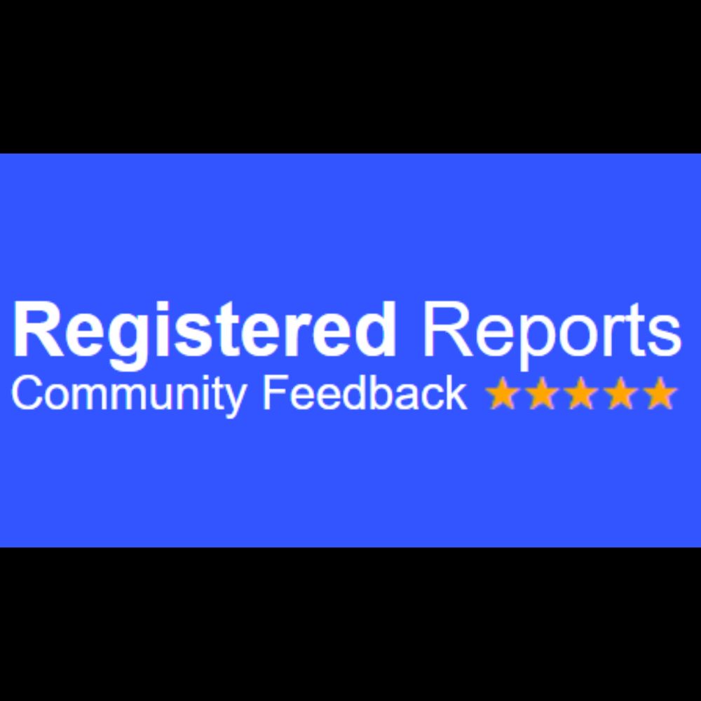 Registered Reports Community Feedback