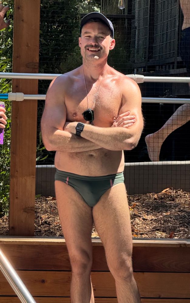 A basic bitch in a speedo