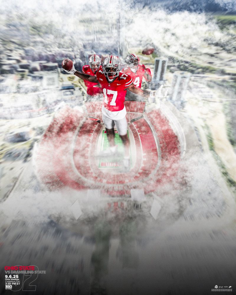 📅 Week 2
🆚️ Grambling St
⏰ 2:30 PM CT
📍 Ohio Stadium
📺 FOX
