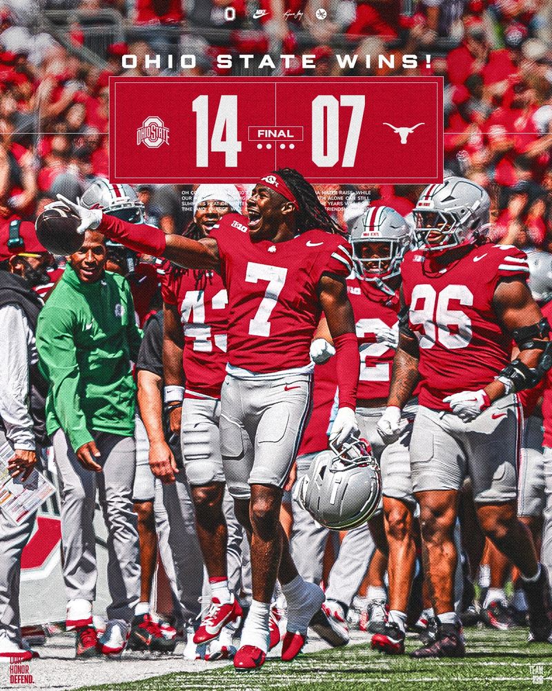 Final Score: Buckeyes 14 Longhorns 7