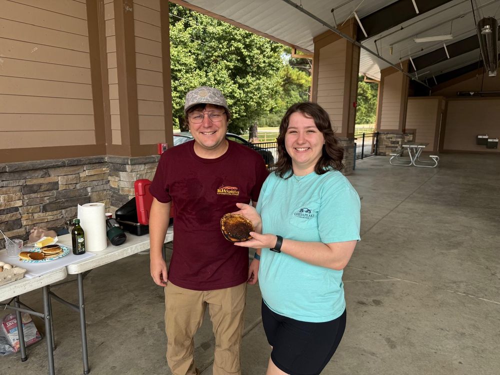 Delaney Peterson with her advisor Nate Jones
