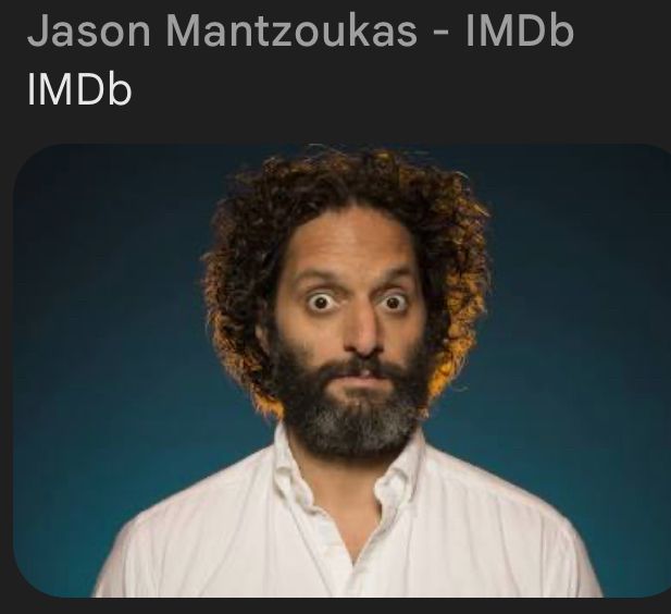 Jason Manzoukas in most pictures 
