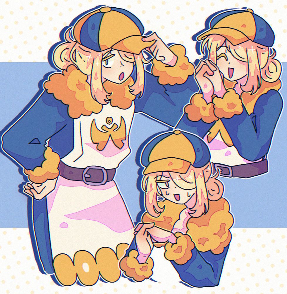 three doodles of volo from the game pokemon legends arceus.