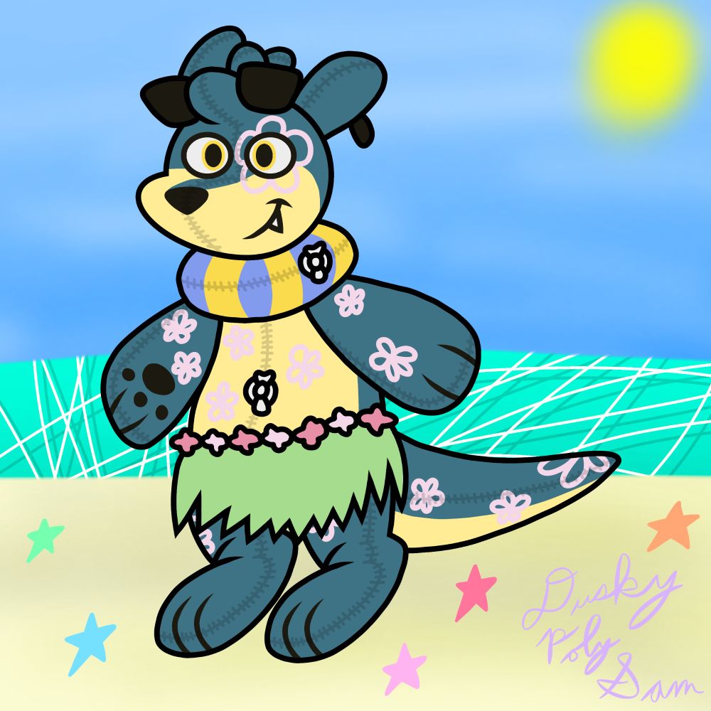 Revenge targeted at thorntails from ToyHouse of their pooltoy otter, Yipping Wonkywinner, on a beach.