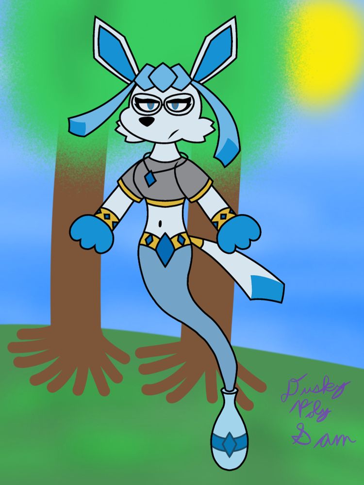 Revenge targeted at JiriZeEspeonGenie from DeviantArt of their Glaceon genie, Girza.