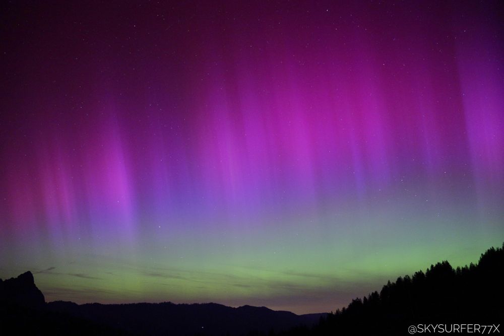 Aurora Borealis over Switzerland in May '24