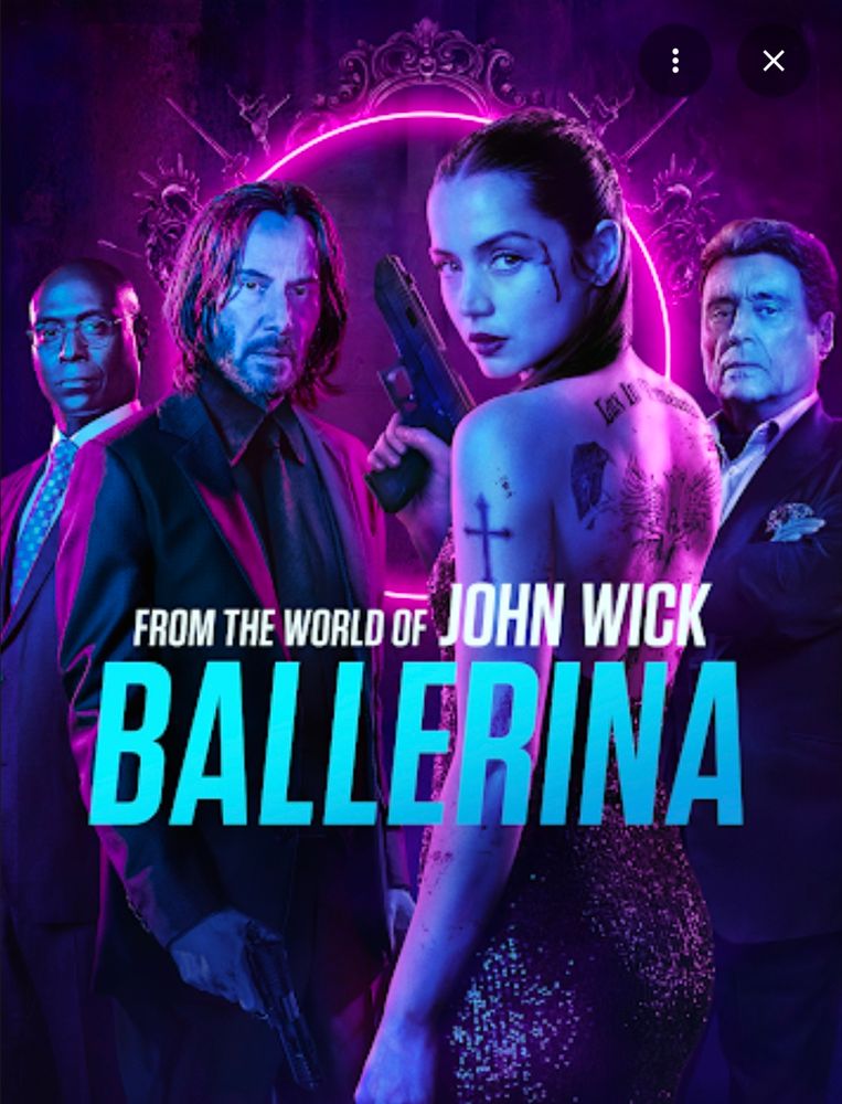 Poster for the John Wick spinoff Ballerina 