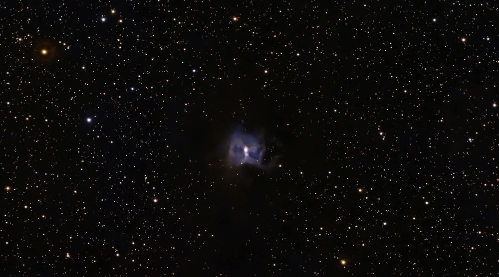 The Iris Nebula from Exeter Observatory using the Dwarf 3 smart telescope.