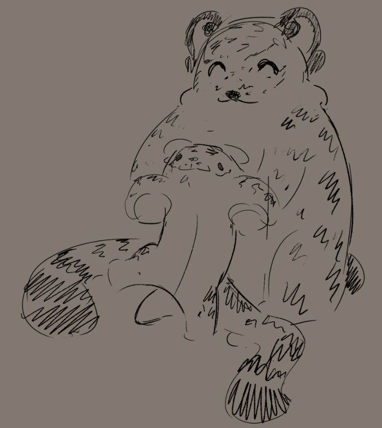mama Sleepy Leopard holding up the Baby as she walks for the first time