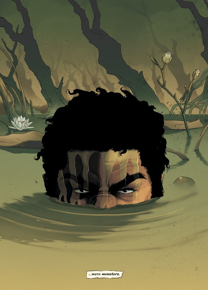 Akogun lies in wait in swamp water 
