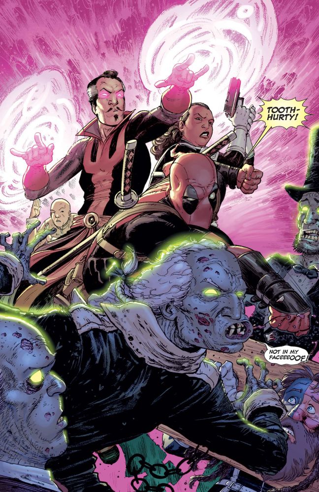 Deadpool punches Washington’s teeth out