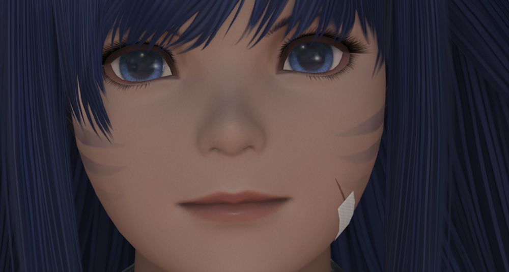 a screenshot of FFXIV of a Catgirl staring at the camera