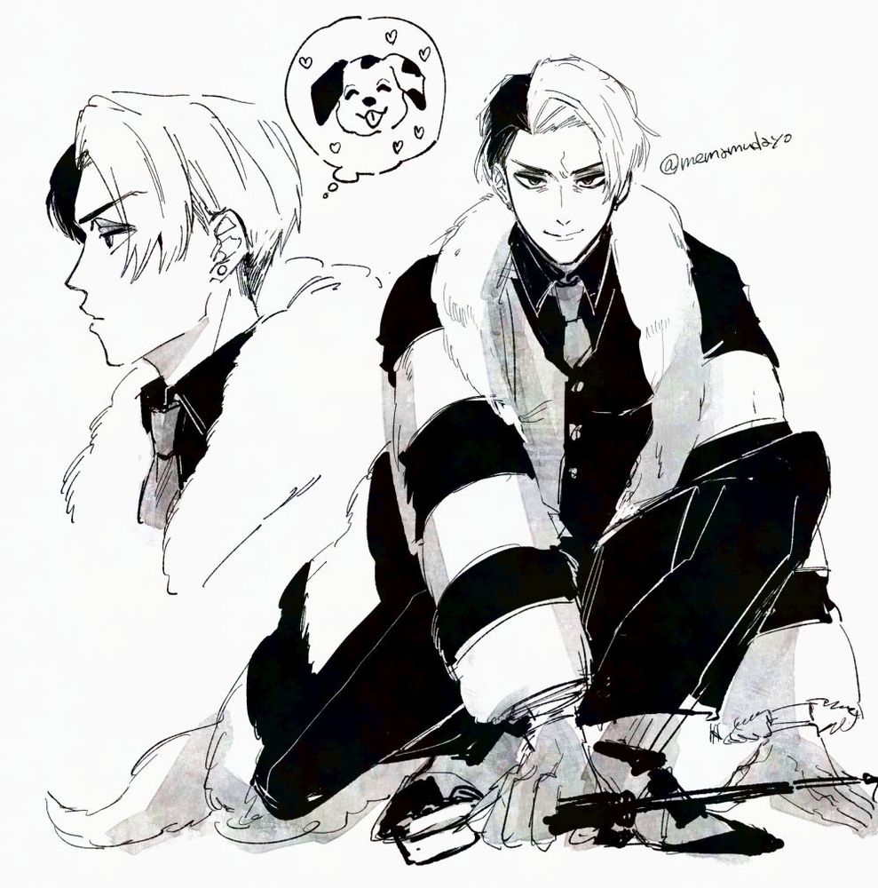 すまし顔で犬のこと考えてる⚗️先生