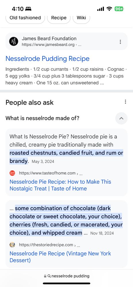 Joe Gramc favorite dessert 