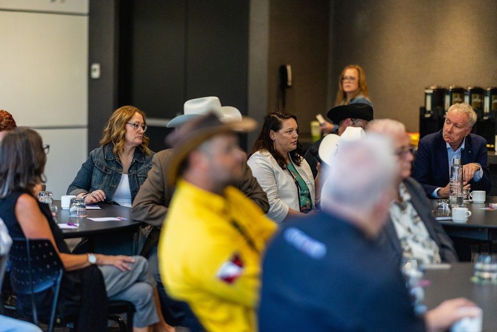 Image of industry leaders at the Agriculture stampede roundtable
