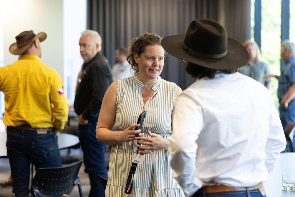 Image of MLA Sweet talking with an industry leader