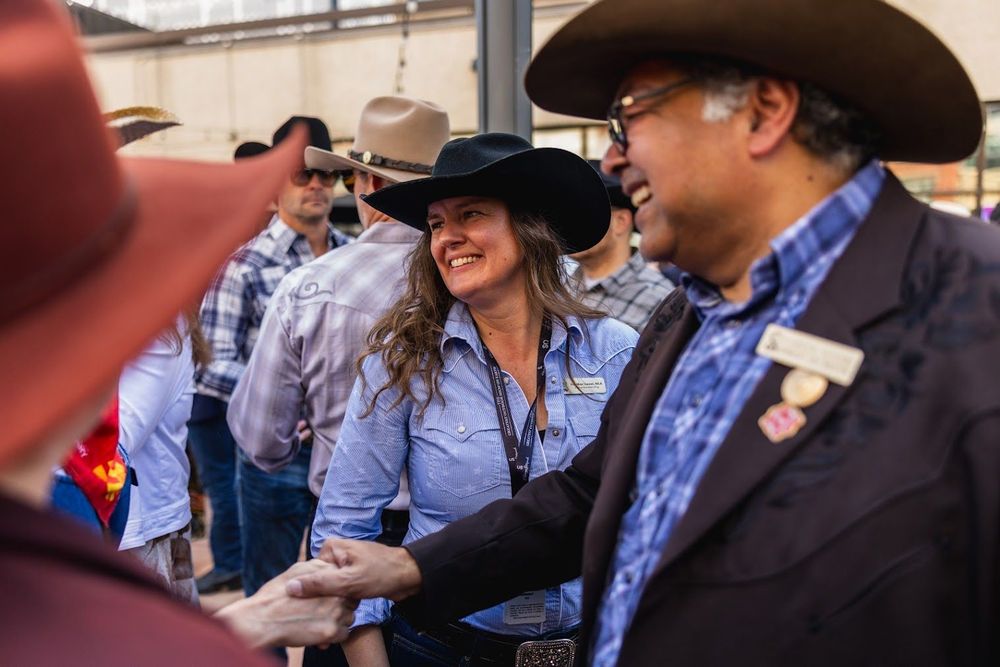 Image of MLA Sweet with Leader Nenshi