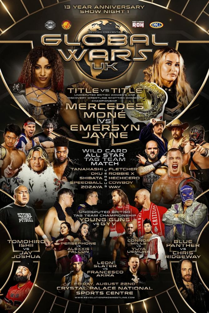 Poster for RevPro Global Wars wrestling event