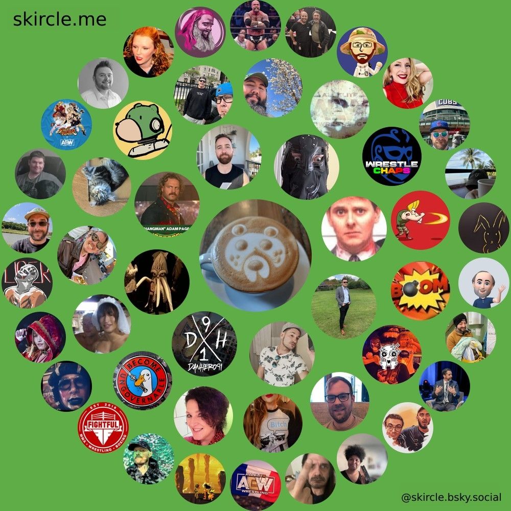A graphic showing the people I've interacted with most in circles.