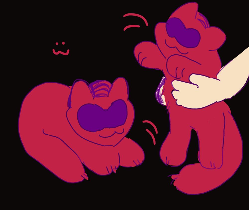 Digital art depicting GekiRed as a little kitty.