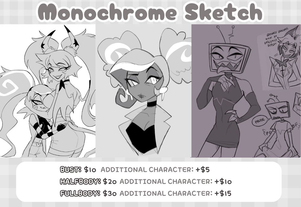 commission sheet info