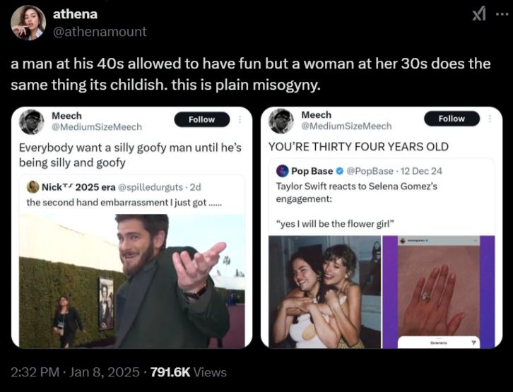 misogynistic double standards and ageism.