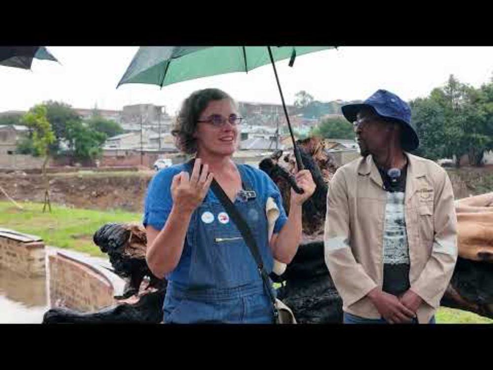 SUNCASA Litter Traps and Art on the Jukskei River, Alexandra , Johannesburg