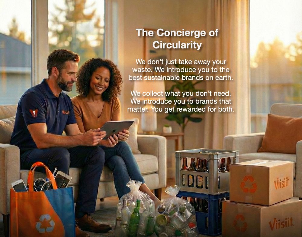 The Concierge of Circularity
We don't just take away your waste. We introduce you to the best sustainable brands on earth.
We collect what you don't need.
We introduce you to brands that matter. You get rewarded for both.