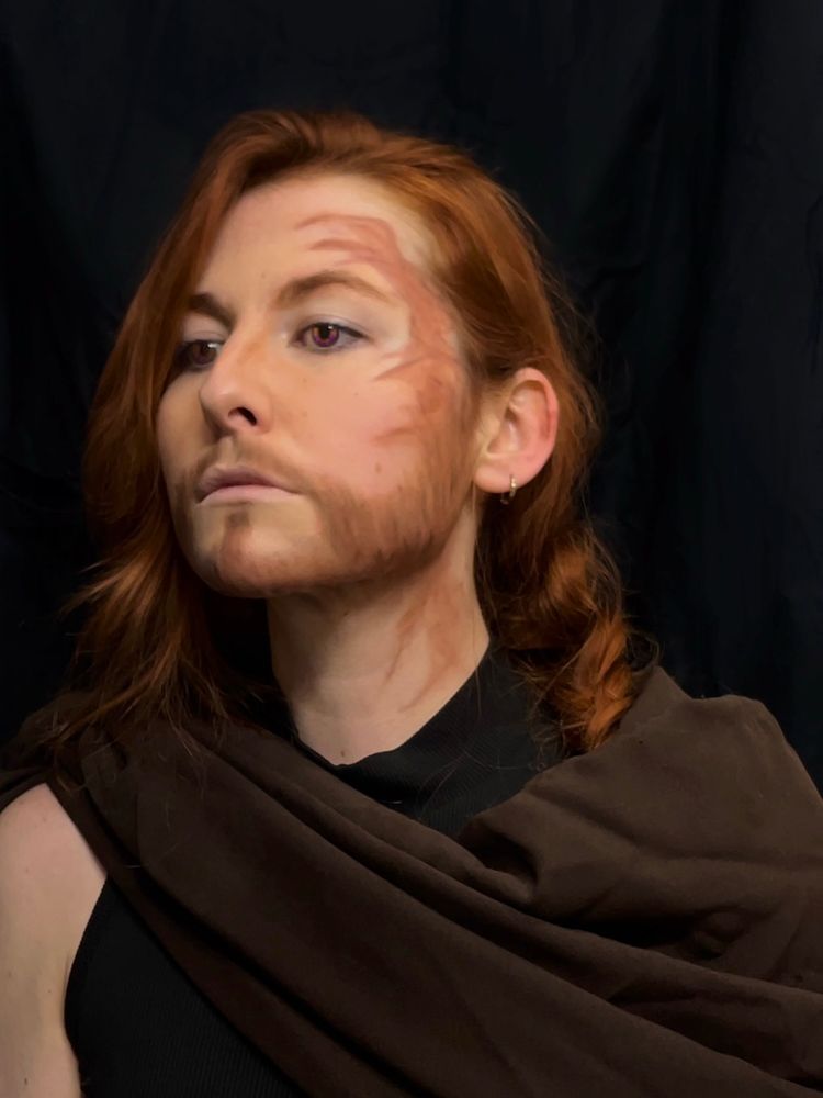 portrait photo of myself cosplaying Azune Nayar from Critical Role