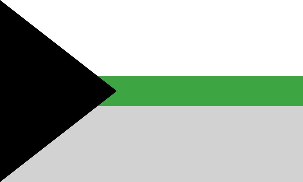 Demiromantic pride flag