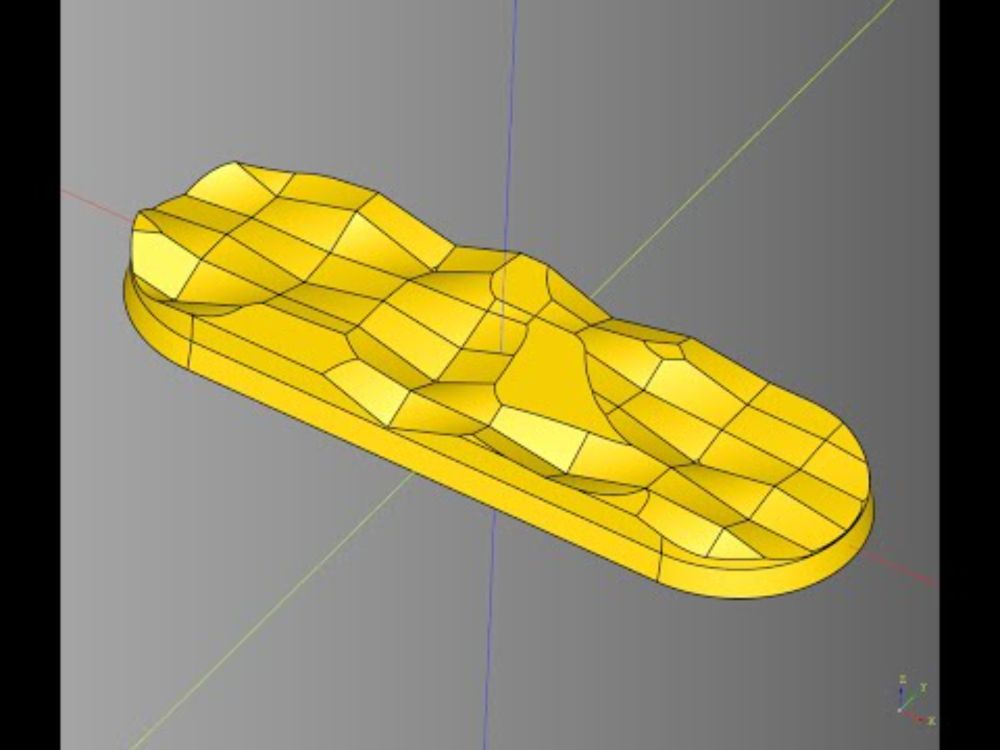Make Randomized Crystal Terrain using python and cadquery - Session 2