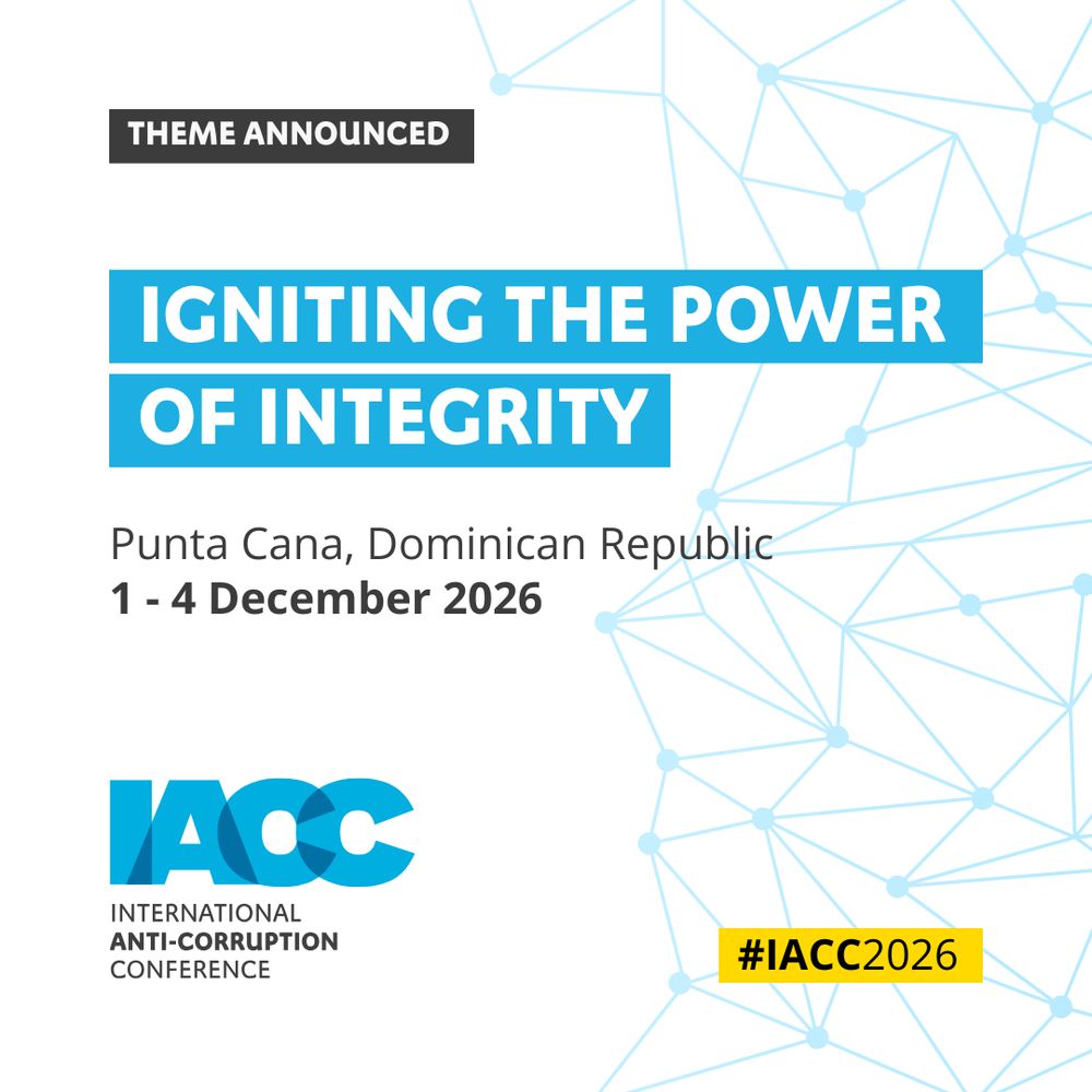 International Anti-Corruption Conference. Punta Cana, Dominican Republic. 1-4 December 2026. Igniting the Power of Integrity.
