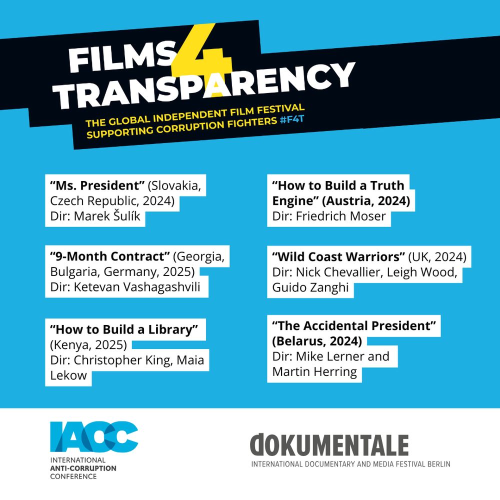 IACC Films 4 Transparency Programme at Dokumentale 5. Accessible via the link in the post. 