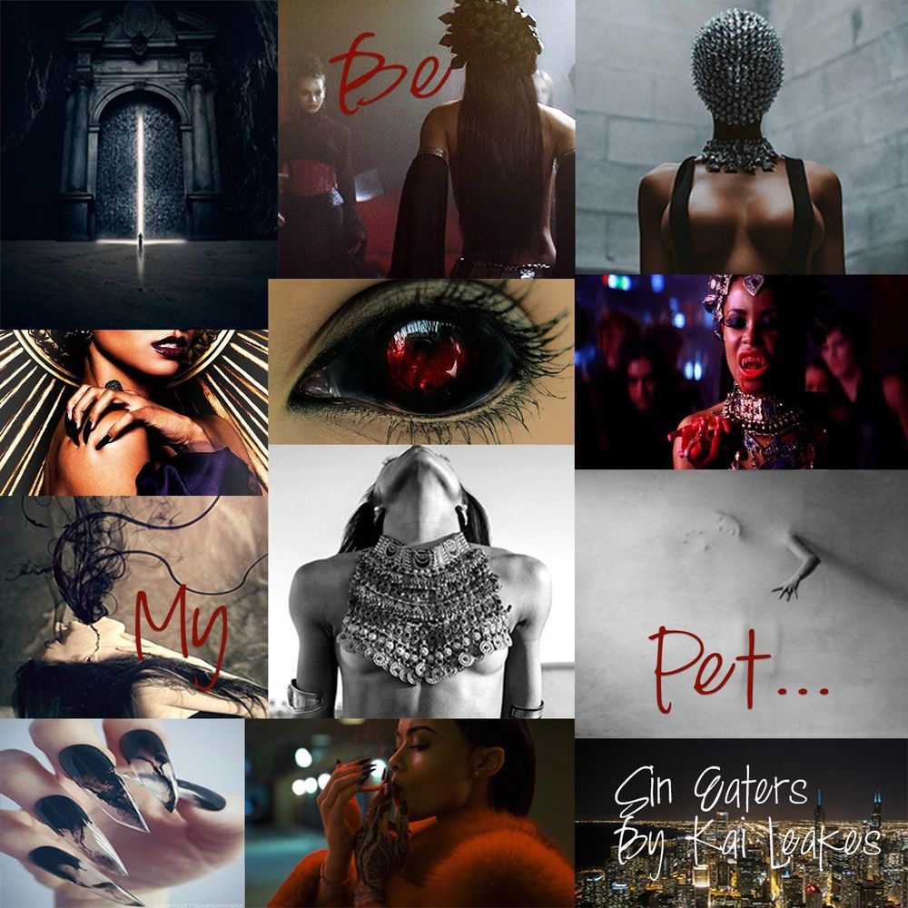 Collage of main villain in Kai Leakes Sin Eaters Devotion Book Series.