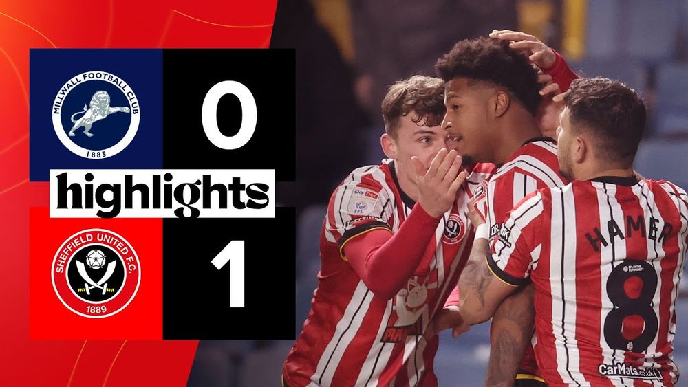Millwall 0-1 Sheffield United | EFL Championship highlights