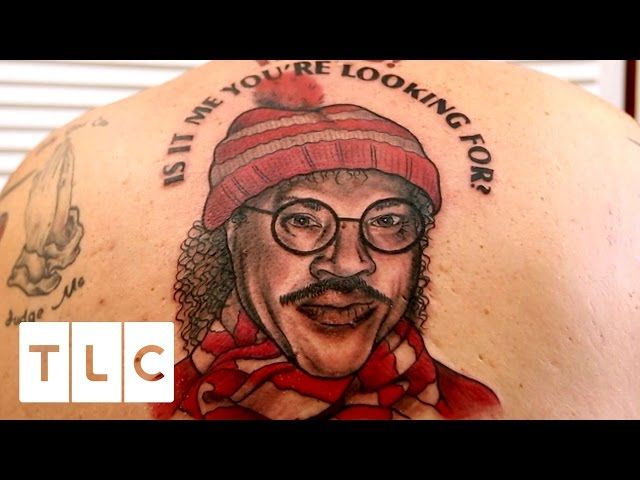 Lionel Richie as Waldo with the hat and scarf. Above it is "Hello, is it me you're looking for?"