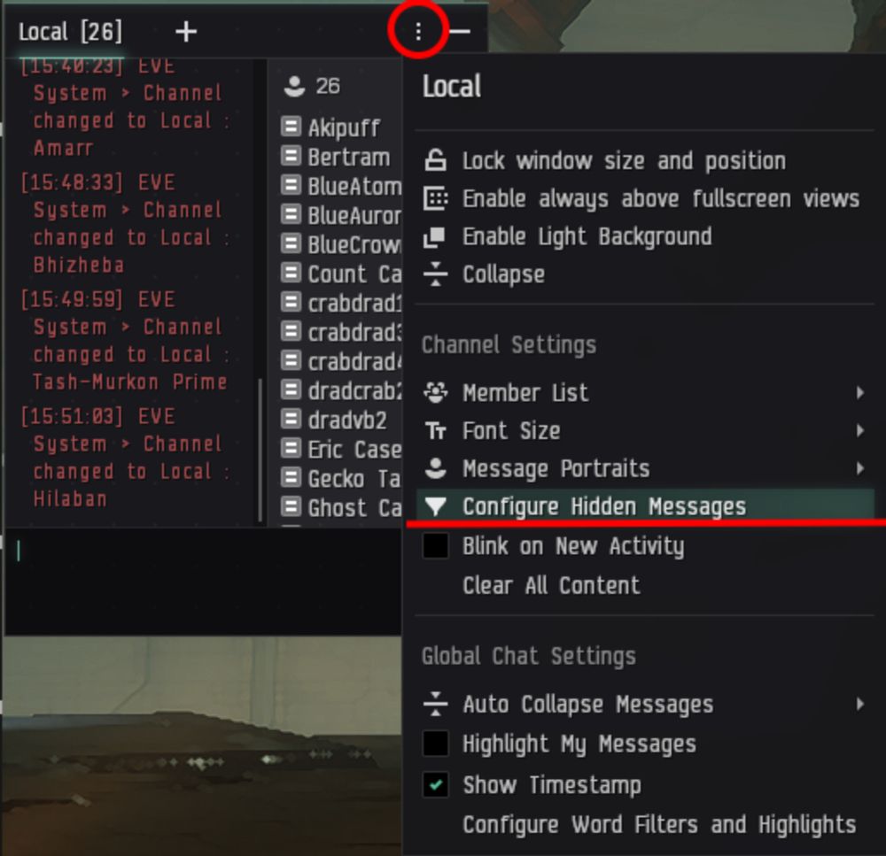 Cleaning up Jita Local Spam with EVE Online’s New Chat Filters