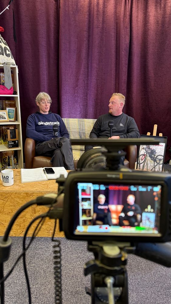 Podcast recording at Singletrack HQ