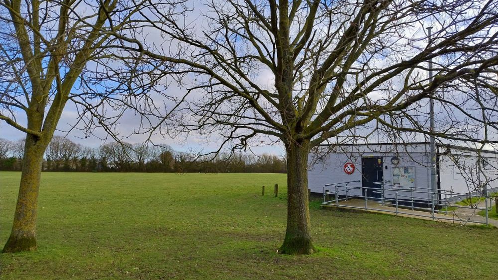 A view of the Hackspace on a fairly bright but damp winter's day.