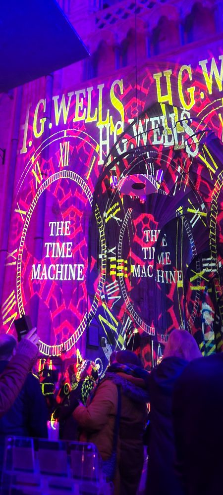  Light show at Exeter Cathedral