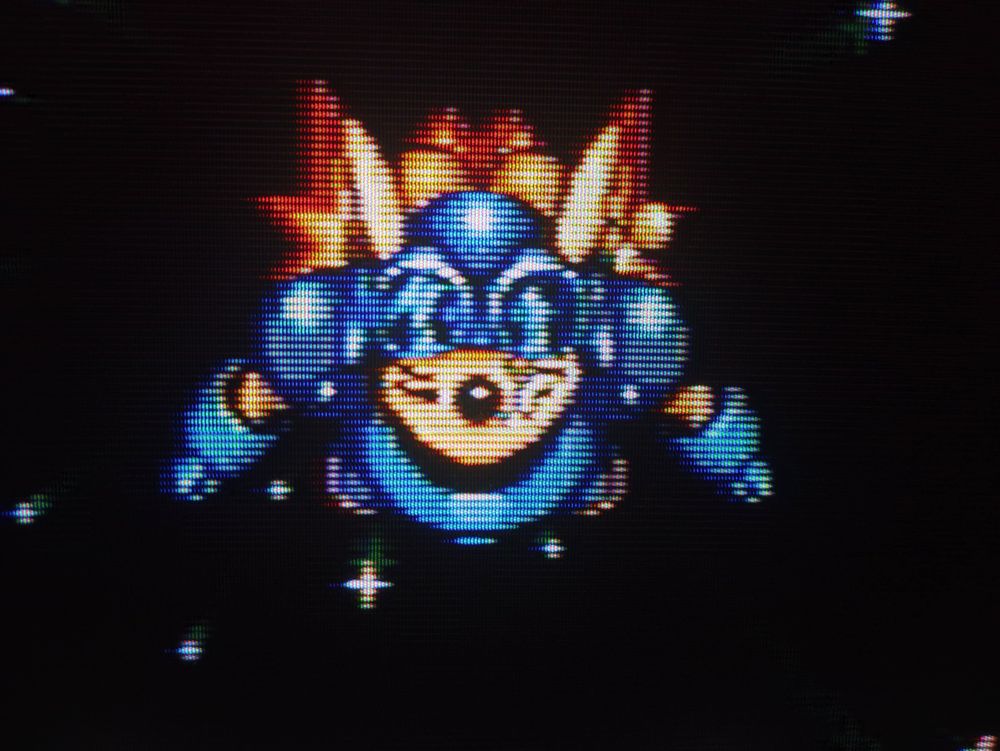 After a heartfelt moment, Sparkster sheds a tear as he accelerates through space
-
Game: Rocket Knight Adventures
Developer: Konami 
Platform: Sega Genesis
⚪🔴🟡