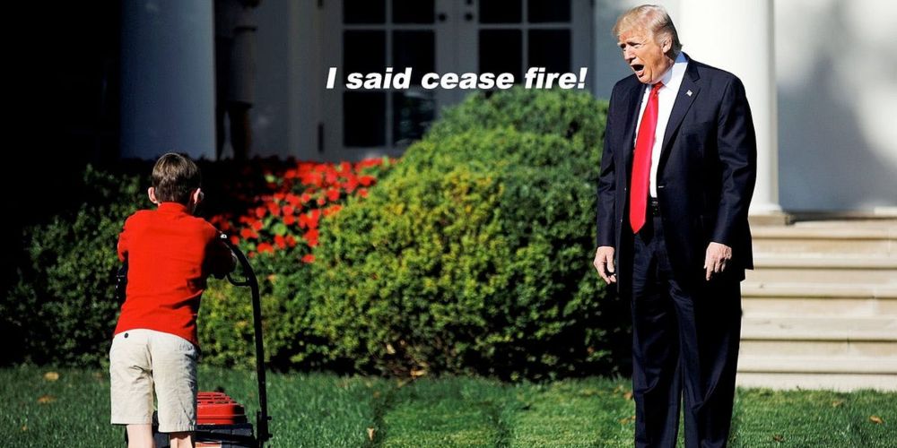 Mad King Donny flaps his gums for naught