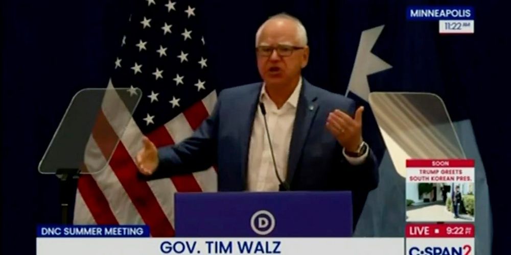 two Democrats, two barn-burning speeches — while Donny blithers about magnets