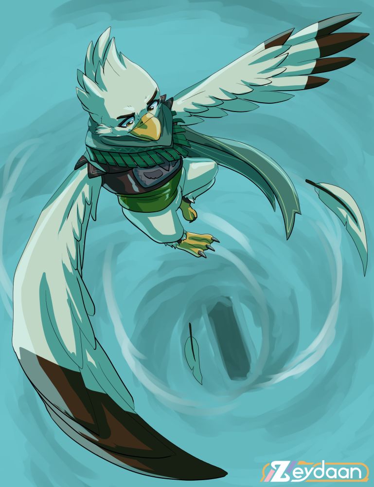 Zenbas the rito above the wind temple in the center of the vortex.